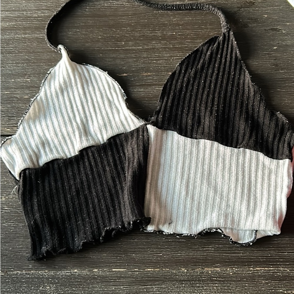 SHEIN Black and White Camisole Top